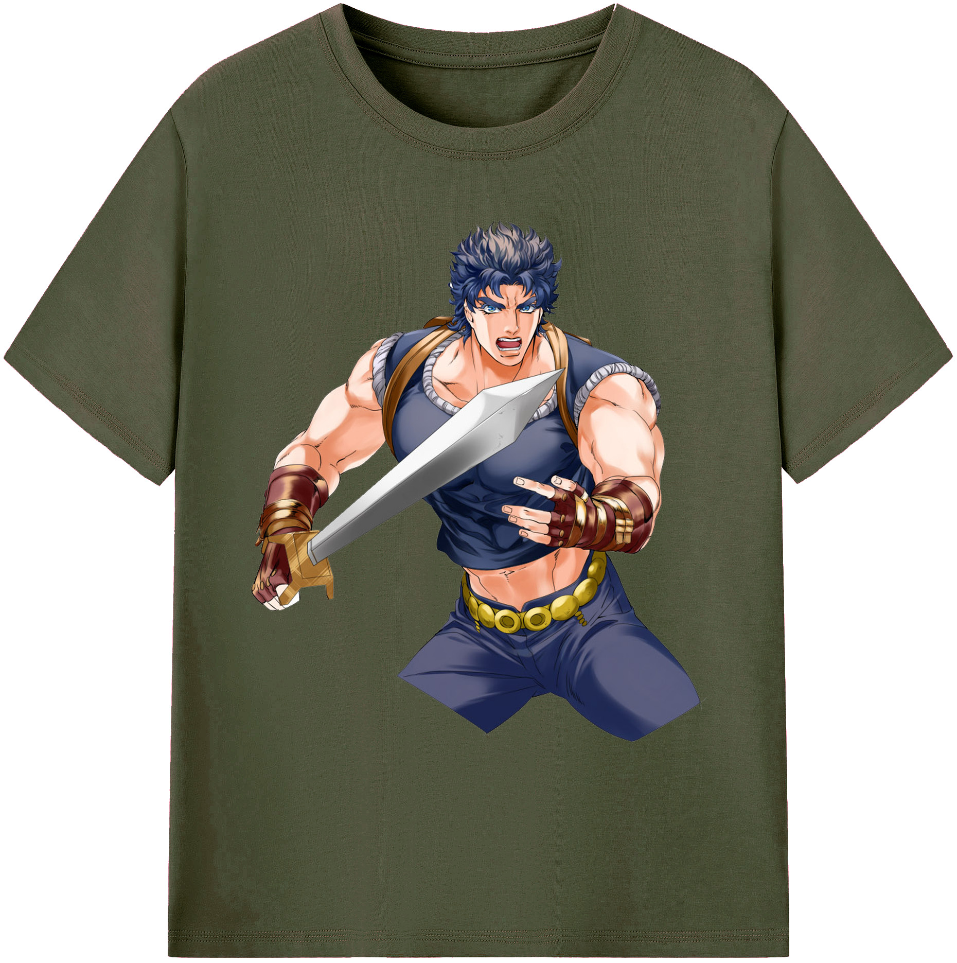 （画像用） ジョジョの奇妙な冒険 /ジョナサン?ジョースター JoJo's Bizarre Adventure Jonathan Joestar 綿100％ メンズ半袖Tシャツ｜肌触りやわらか＆通気性